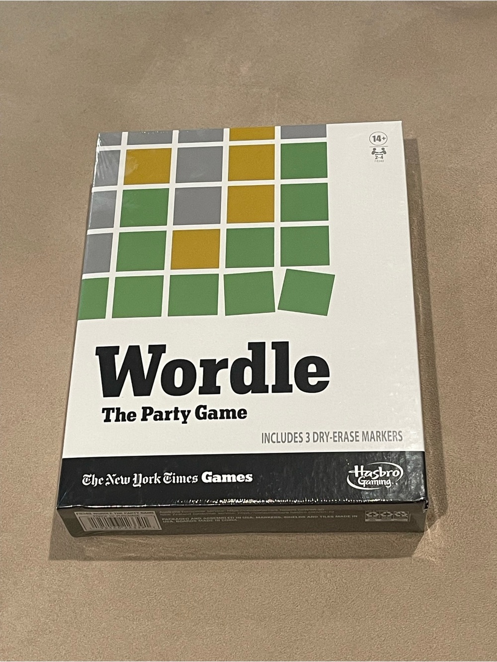 Hasbro Wordle The Party Game - Green, Yellow, Gray